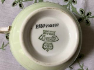 Vintage Antique Aynsley Fortune Teller ' s Tea Cup of Knowledge withSaucer 702537 2