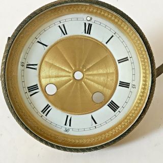 Embossed Antique Clock Face,  Bezel And Glass