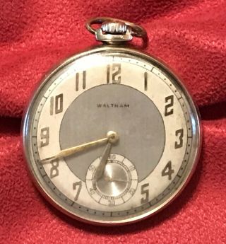 Vintage Waltham Colonial Pocket Watch 1946 / 12 Size / 21 Jewels