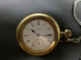 Vintage Elgin 7 Jewel Pocket Watch - Model 2 - 1917 - Hand Wind
