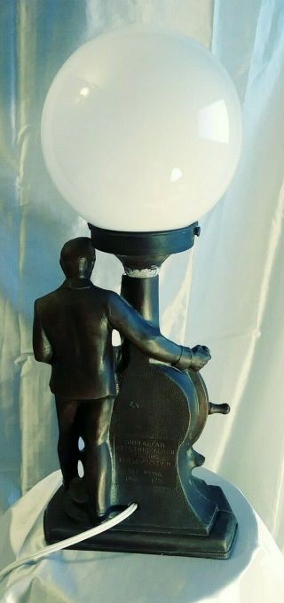 RARE FDR GIBRALTAR ELECTRIC CLOCK CO.  LAMP 32nd President United States 8