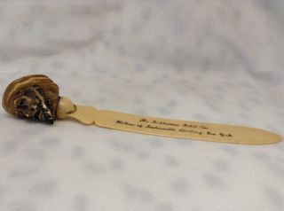 Vintage Celluloid Letter Opener Figural Man Fechheimer Fishel Co York