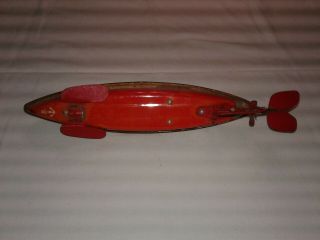 Rare Vintage Made in Japan Tin Litho Modern Toys Tin Wind Up Submarine 6