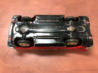 Vintage HAJI Japan Ford Fairlane Convertible 1950 ' s Tin Litho Friction Toy Car 7