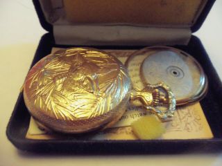 Vintage Hebdomas 18 Size Hunter Case Pocket Watch