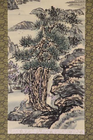 CHINESE HANGING SCROLL ART Painting Sansui Landscape E7807 2