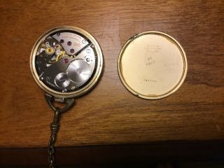 BULOVA BUCKINGHAM 1972? HAND - WINDING MECHANICAL 17J POCKET WATCH RUNNING 4