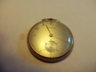 Vintage Bulova 12 Size Pocket Watch