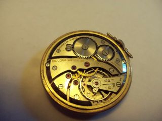 Vintage Bulova 12 Size Pocket Watch 5