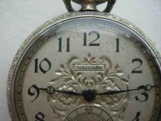 Waltham Watch Pocket Watch Mens Vintage Old Wind Up 7 Jewel Dated 1884