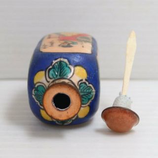 COLLECTIBLE ANTIQUE CHINESE PORCELAIN SNUFF BOTTLE CERAMIC HAND PAINT CLASSICAL 4