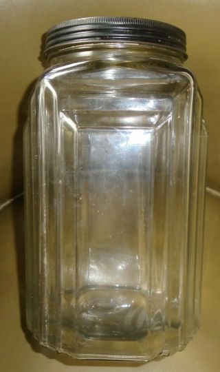 Antique/art Deco Necco Candy Glass Jar - All