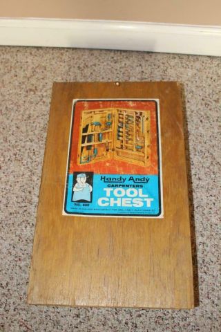 Vintage Handy Andy Tool Set 602 In Wooden Box - And Nearly Complete