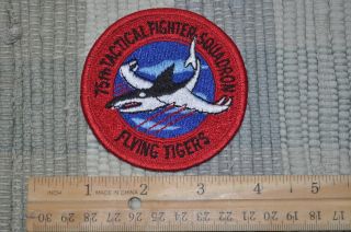 Usaf 75th Tactical Fighter Squadron 75 Tfs Patch A - 7 A - 10 Flying Tigers Tac