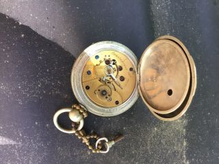 Large Key Wind Pocket Watch Low Serial Number Springfield Mass