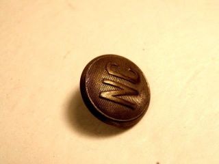 vintage brass colored button 