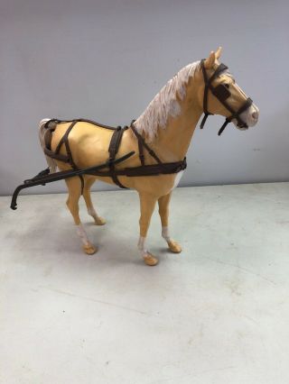 Vintage Marx Johnny West Best Of The West Wagon And horse with gear 5