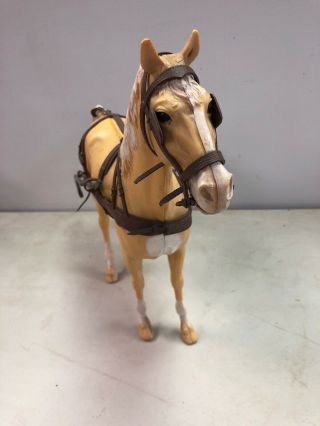 Vintage Marx Johnny West Best Of The West Wagon And horse with gear 6