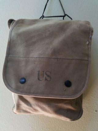 Vintage U.  S.  Military Army Marines Bag Wwii,  Korea,  Viet Nam,  Mail,  Ammo