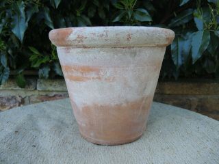 Rare Old Vintage Terracotta Plant Pot 10 " Diameter (494b)