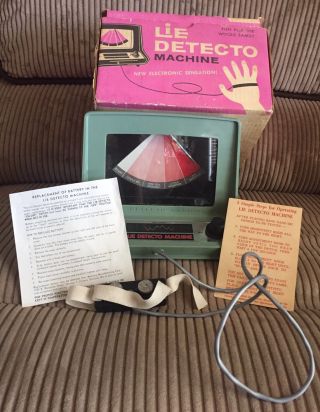 Lie Detector Machine,  1961 Vintage