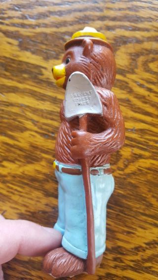 Vintage Smokey The Bear Prevent Forest Fires Rubber Squeak Toy 2