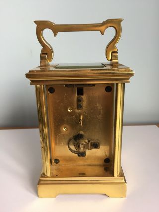 Vintage Woodford Brass Mechanical Carriage Clock 5