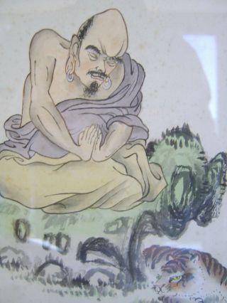 GOOD SIZED ANTIQUE CHINESE WATERCOLOUR PAINTING ON SILK - 2