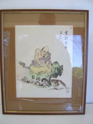 GOOD SIZED ANTIQUE CHINESE WATERCOLOUR PAINTING ON SILK - 3