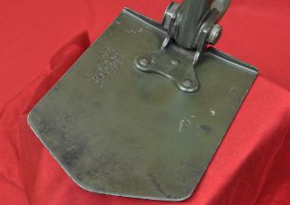 West German Border Guard Bgs Shovel W Pick & Green Leather Cover 1964
