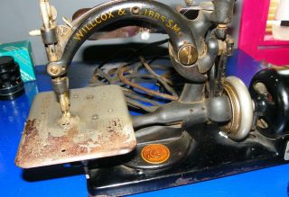 Antique Willcox & Gibbs Automatic Noiseless Sewing Machine 7