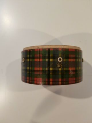 Antique Tartan Spool Box/Advertising Box Scotland Glasgow John Clark Co 5