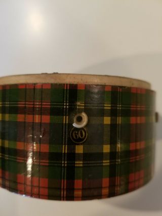 Antique Tartan Spool Box/Advertising Box Scotland Glasgow John Clark Co 7