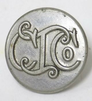 Old Uniform Button Colebrookdale Iron (c.  I. ) Co.  Pa Mfg Sad Irons Meat Grinders