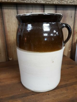 Two Tone Pottery Butter Churn