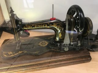 1887 Singer 12K Hand Crank Sewing Machine FANTASTIC 4