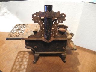 antique salesman sample cast iron Crescent Cook Stove 6