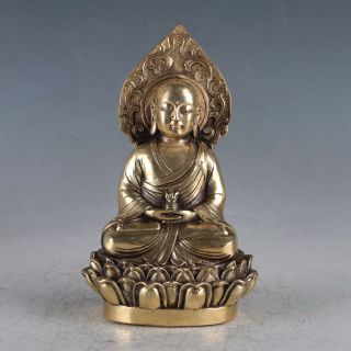 Chinese Brass Buddha Statue Made During The Da Ming Xuande