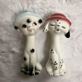 Vintage Ceramic Cat Dog Figure Set Showa Retro Figurine Old Free/Ship from Japan 4