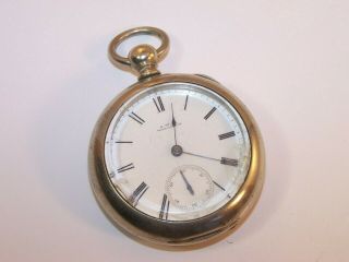 1885 Waltham 18s 11 Jewel Wm.  Ellery Key Wind Pocket Watch