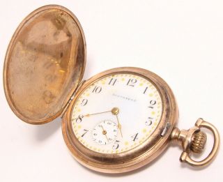 Antique South Bend Pocket Watch Gf Case 15j Grade 110 Runs But Needs Work