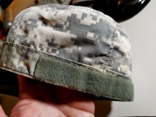 ARMY ACU UCP Digital Camo US Military Patrol Combat Sweat Stained Map Pocket Cap 5