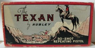 Vintage Empty Box For Hubley Texan 50 - Shot Repeater Pistol