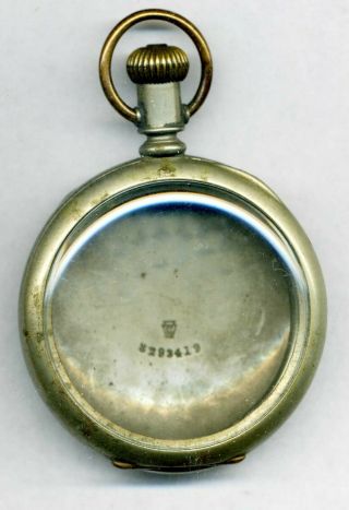 16s Silveroid Pocket Watch Case For Early Thick 16s Mvts Glass Crystal