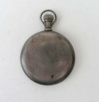 Antique Victorian Sterling Silver Pocket Watch Case Pendant C.  W.  C.  Co.  Nr