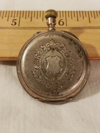 Antique Remontoir Cylindre 800 Silver Pocket Watch but Cool 2