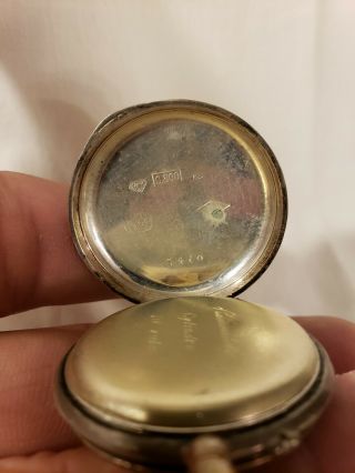 Antique Remontoir Cylindre 800 Silver Pocket Watch but Cool 4