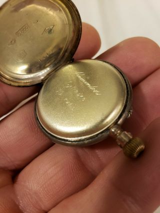 Antique Remontoir Cylindre 800 Silver Pocket Watch but Cool 5