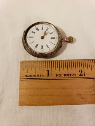 Antique Remontoir Cylindre 800 Silver Pocket Watch but Cool 6