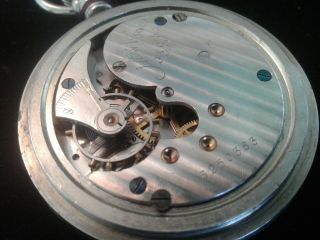 WATCHMAKER SPECIAL: Size 18,  CHOO - CHOO DIAL,  ERA Pocket Watch 7